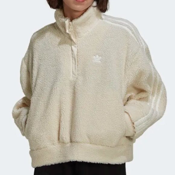 NWT adidas Originals Women's Adicolor Classics Half Zip Fleece - Picture 1 of 5